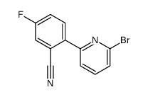 2-(6-bromopyridin-2-yl)-5-fluorobenzonitrile结构式