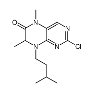 2-CHLORO-8-ISOPENTYL-5,7-DIMETHYL-7,8-DIHYDROPTERIDIN-6(5H)-ONE结构式