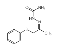 (1-phenylsulfanylpropan-2-ylideneamino)urea structure