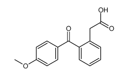 2-[2-(4-methoxybenzoyl)phenyl]acetic acid结构式