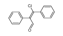 (E)-β-chloro-α,β-diphenylacrolein Structure