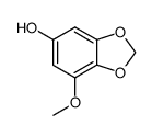 3-methoxy-4,5-methylenedioxyphenol结构式