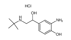 2-tert-butylamino-1-(3-amino-4-hydroxyphenyl)-ethanol结构式