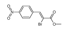 methyl (Z)-2-bromo-3-(4-nitrophenyl)-2-propenoate Structure
