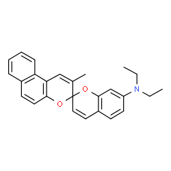 N,N-diethyl-2'-methylspiro[2H-1-benzopyran-2,3'-[3H]naphtho[2,1-b]pyran]-7-amine结构式