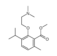 3-[2-(Dimethylamino)ethoxy]-p-cymene-2-carboxylic acid methyl ester Structure