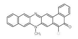 Benzo[b]naphtho[1,2-i]phenazin-5(8H)-one,6-chloro-8-methyl-结构式