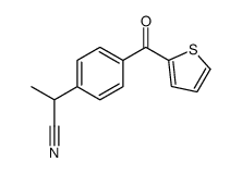 2-[4-(thiophene-2-carbonyl)phenyl]propanenitrile Structure