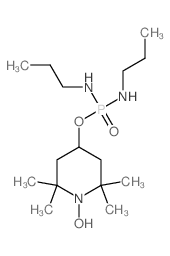 1-Piperidinyloxy,4-[[bis(propylamino)phosphinyl]oxy]-2,2,6,6-tetramethyl- picture