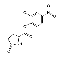 2-methoxy-4-nitrophenyl 5-oxo-L-prolinate结构式