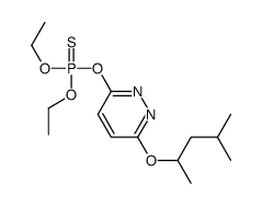 diethoxy-[6-(4-methylpentan-2-yloxy)pyridazin-3-yl]oxy-sulfanylidene-λ5-phosphane结构式