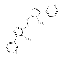 Pyridine, 3,3-[dithiobis(1-methyl-1H-pyrrole-5,2-diyl)]bis- picture