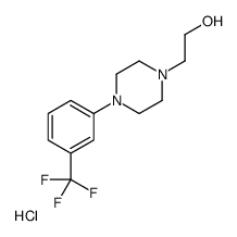 2-[4-[3-(trifluoromethyl)phenyl]piperazin-1-yl]ethanol,hydrochloride Structure