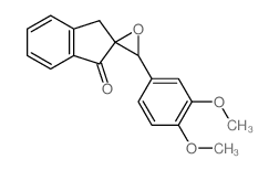 3'-(3,4-dimethoxyphenyl)spiro[3H-indene-2,2'-oxirane]-1-one结构式