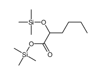 2-[(Trimethylsilyl)oxy]hexanoic acid trimethylsilyl ester Structure