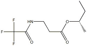 N-(Trifluoroacetyl)-β-alanine (S)-1-methylpropyl ester structure