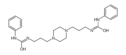 1-phenyl-3-[3-[4-[3-(phenylcarbamoylamino)propyl]piperazin-1-yl]propyl]urea结构式