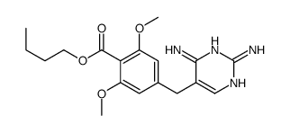 butyl 4-[(2,4-diaminopyrimidin-5-yl)methyl]-2,6-dimethoxybenzoate结构式