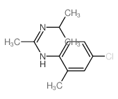 N-(4-chloro-2-methyl-phenyl)-N-propan-2-yl-ethanimidamide Structure