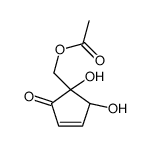 [(1S,2S)-1,2-dihydroxy-5-oxocyclopent-3-en-1-yl]methyl acetate结构式