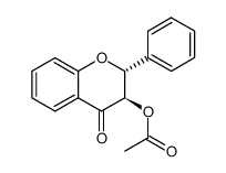 trans-3-acetoxyflavanone结构式
