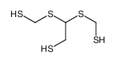 2,2-bis(sulfanylmethylsulfanyl)ethanethiol Structure