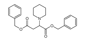 dibenzyl 2-piperidin-1-ylbutanedioate Structure