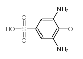 3,5-Diamino-4-hydroxybenzenesulfonic acid结构式