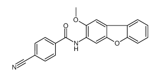 Benzamide, 4-cyano-N-(2-methoxy-3-dibenzofuranyl)- (9CI) Structure