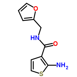 2-Amino-N-(2-furylmethyl)-3-thiophenecarboxamide Structure