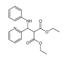 2,2-bis(ethoxycarbonyl)-1-phenylamino-1-(2-pyridyl)ethane结构式