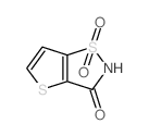 thieno[2,3-d]isothiazol-3(2H)-one 1,1-dioxide(SALTDATA: FREE)结构式