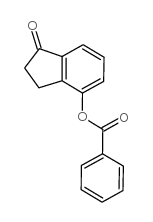 1-氧代-2,3-二氢-1H-茚-4-基苯甲酸酯结构式