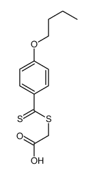 2-(4-butoxybenzenecarbothioyl)sulfanylacetic acid Structure
