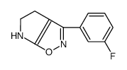 4H-Pyrrolo[3,2-d]isoxazole,3-(3-fluorophenyl)-5,6-dihydro-(9CI)结构式