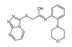 Acetamide, N-[2-(4-morpholinyl)phenyl]-2-(1,2,4-triazolo[4,3-a]pyrimidin-3-ylthio)- (9CI) picture