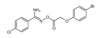 [(Z)-[amino-(4-chlorophenyl)methylidene]amino] 2-(4-bromophenoxy)acetate Structure