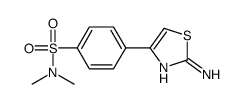 4-(2-氨基噻唑-4-基)-N,N-二甲基苯磺酰胺结构式