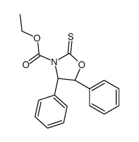 ethyl (4S,5S)-4,5-diphenyl-2-sulfanylidene-1,3-oxazolidine-3-carboxylate Structure