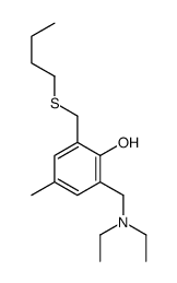 2-(butylsulfanylmethyl)-6-(diethylaminomethyl)-4-methylphenol结构式