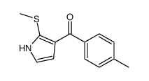 (4-methylphenyl)-(2-methylsulfanyl-1H-pyrrol-3-yl)methanone Structure