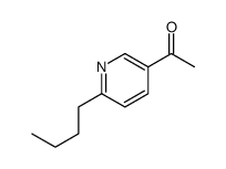 1-(6-butylpyridin-3-yl)ethanone结构式