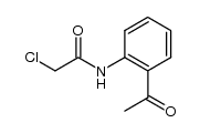 N-(2-乙酰苯基)-2-氯乙酰胺结构式