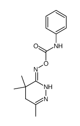 4,4,6-trimethyl-4,5-dihydro-2H-pyridazin-3-one O-phenylcarbamoyl-oxime结构式