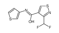 4-Isothiazolecarboxamide,3-(difluoromethyl)-N-3-thienyl-(9CI) Structure
