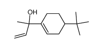2-(4-tert-Butyl-cyclohex-1-enyl)-but-3-en-2-ol结构式
