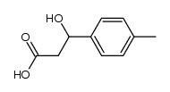 3-hydroxy-3-(4'-methylphenyl)propionic acid Structure
