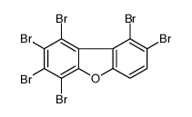 1,2,3,4,8,9-hexabromodibenzofuran结构式