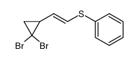 [(E)-2-(2,2-Dibromo-cyclopropyl)-vinylsulfanyl]-benzene结构式