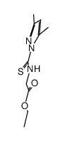 ethyl [(3,5-dimethyl-pyrazole-1-carbothioyl)-amino]acetate Structure